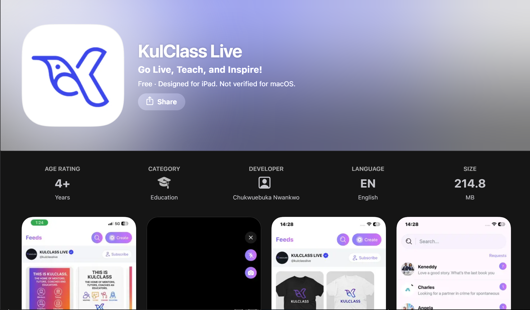 KulClass Live Mobile App