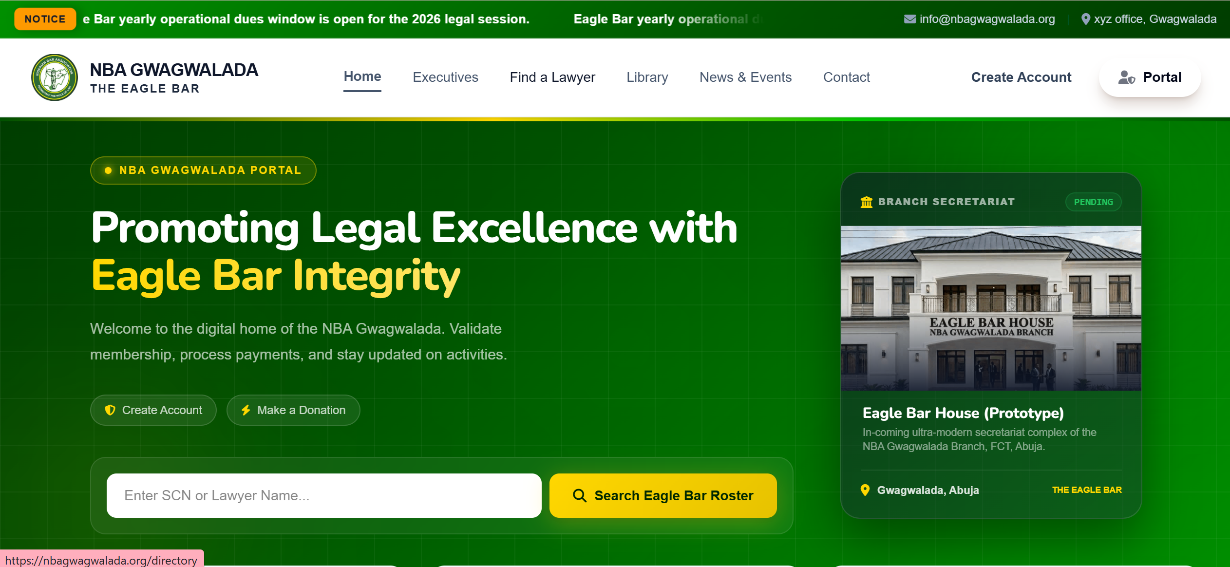 Nigeria Bar Association Official Website